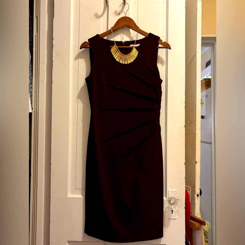 Calvin Klein plum dress